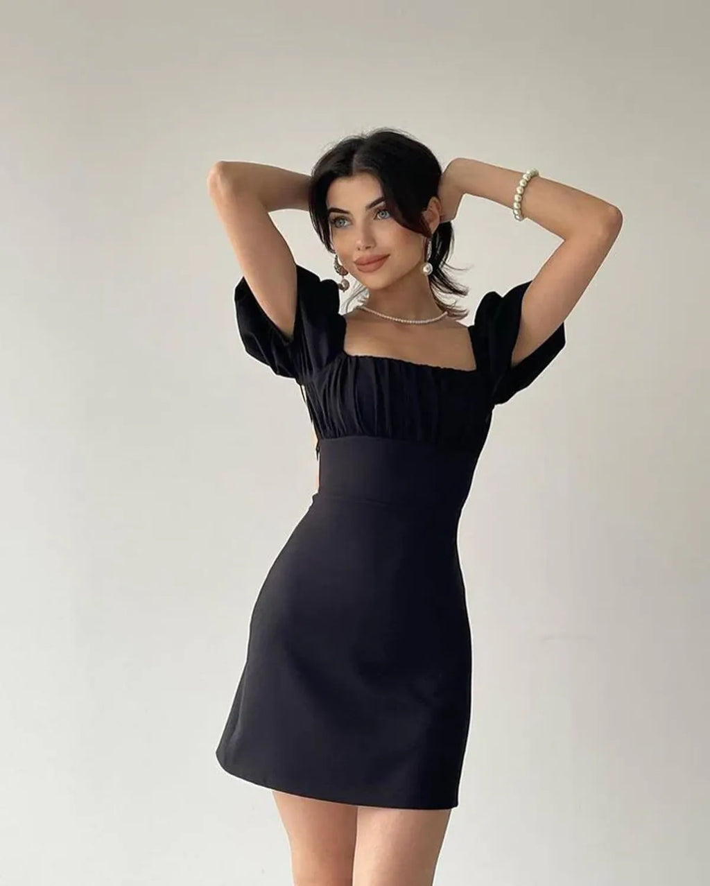 Black Backless X Pastel Dress