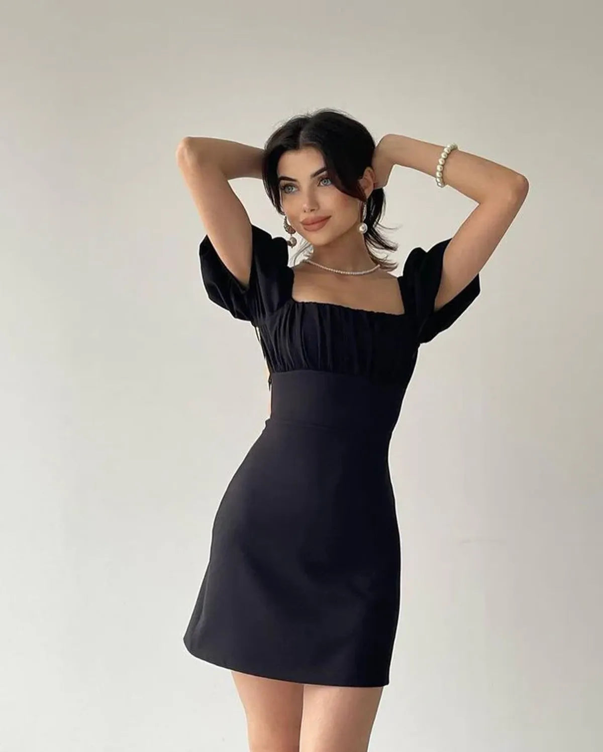 Black Backless X Pastel Dress