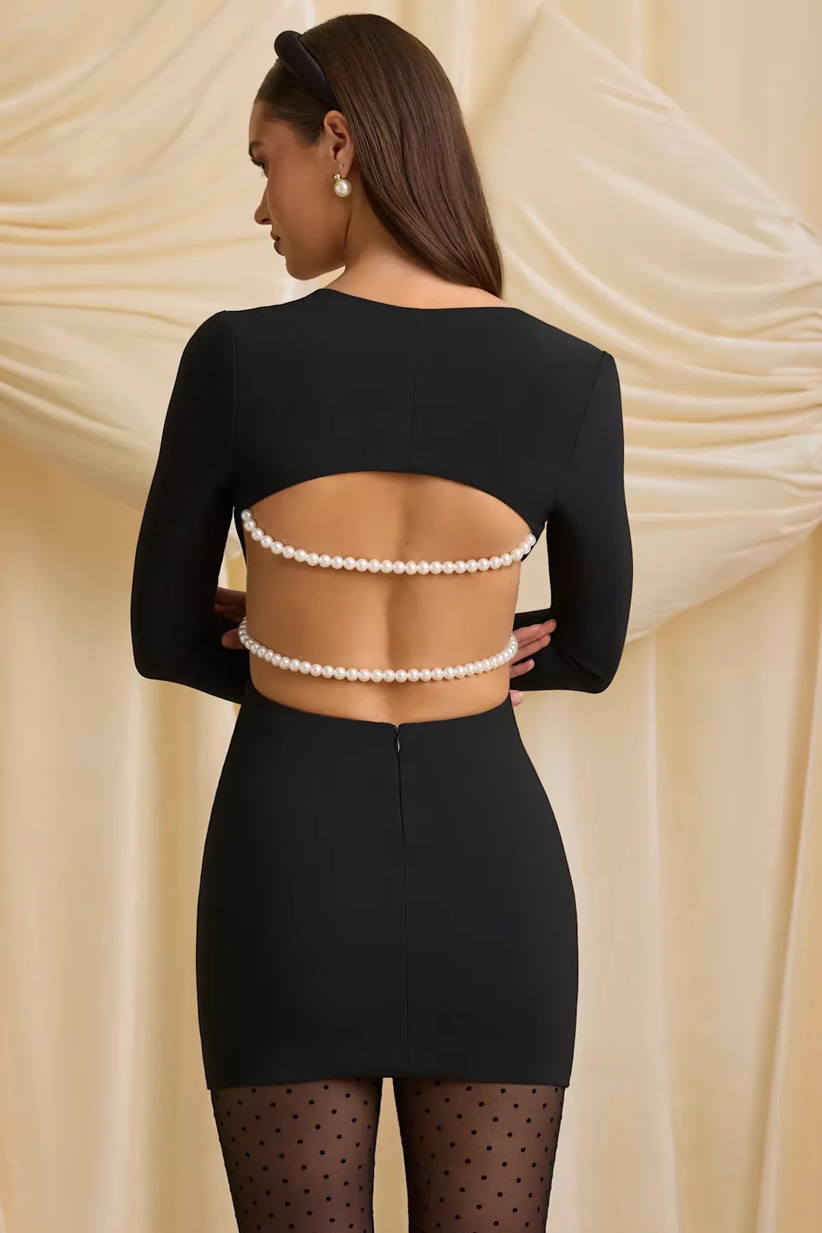 Black Cut-Out Mini Dress